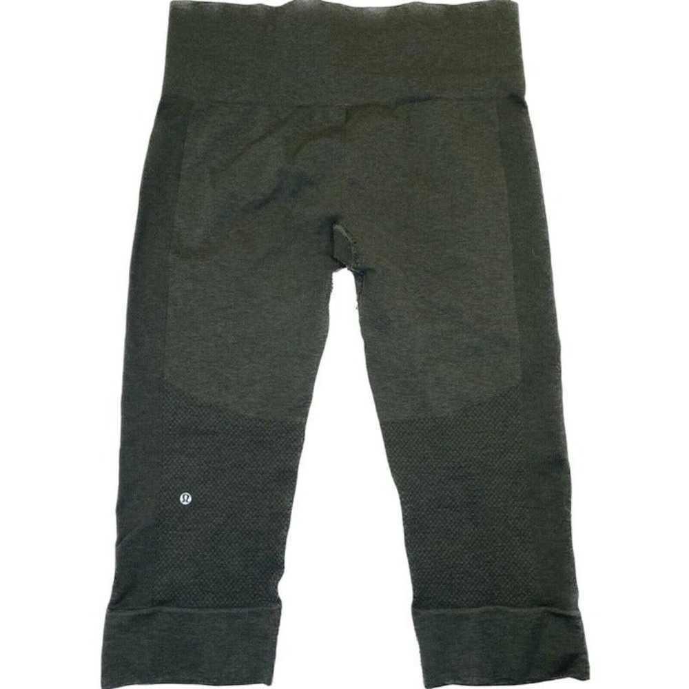 lululemon Align High-Rise Crop 17" dark olive green small leggings